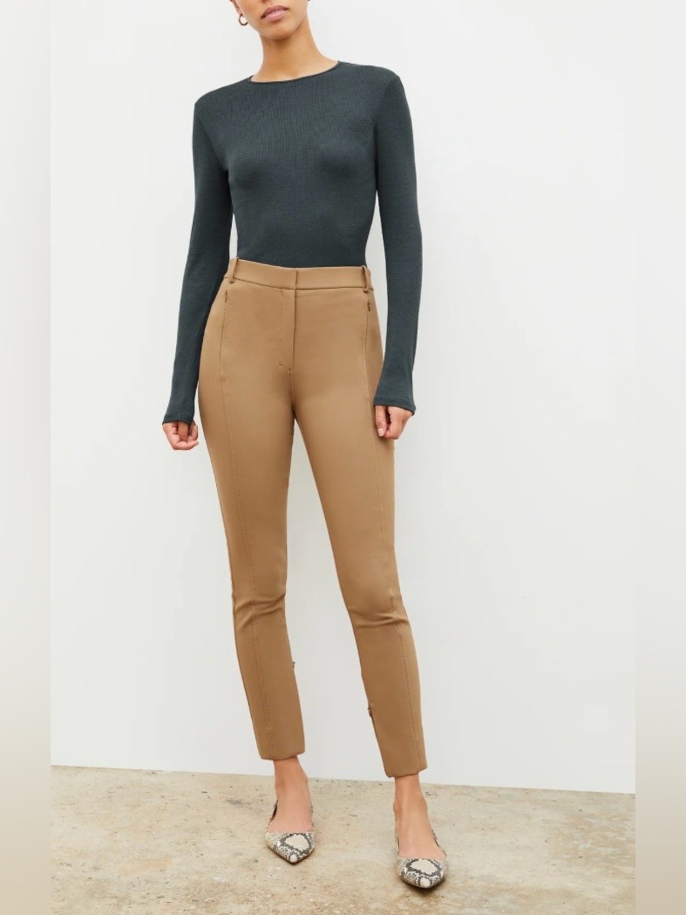 NWT MM Lafleur Curie Everstretch Pant Skinny in Saddle Sz 14